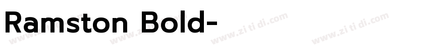 Ramston Bold字体转换